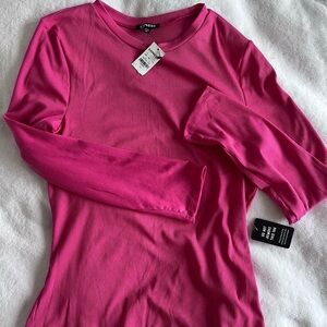 Express Fuchsia Long Sleeve Tee